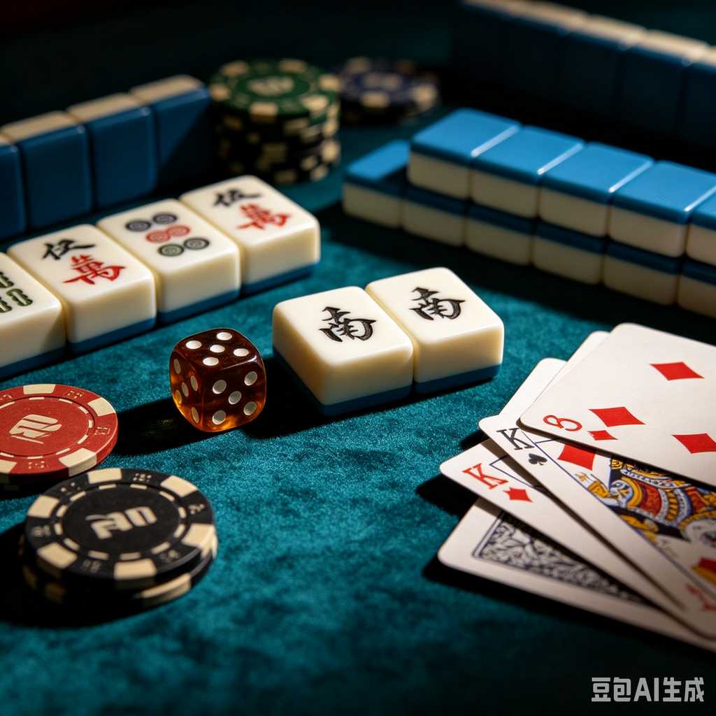 gradient blue mahjong tiles